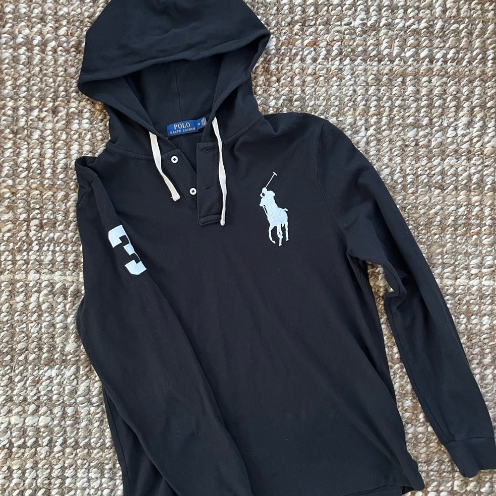 Men’s Polo Ralph Lauren hooded shirt size medium
